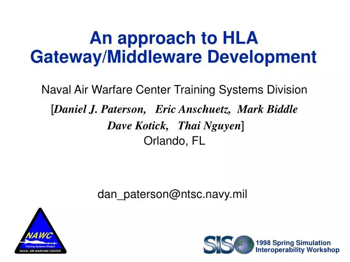 an approach to hla gateway middleware development