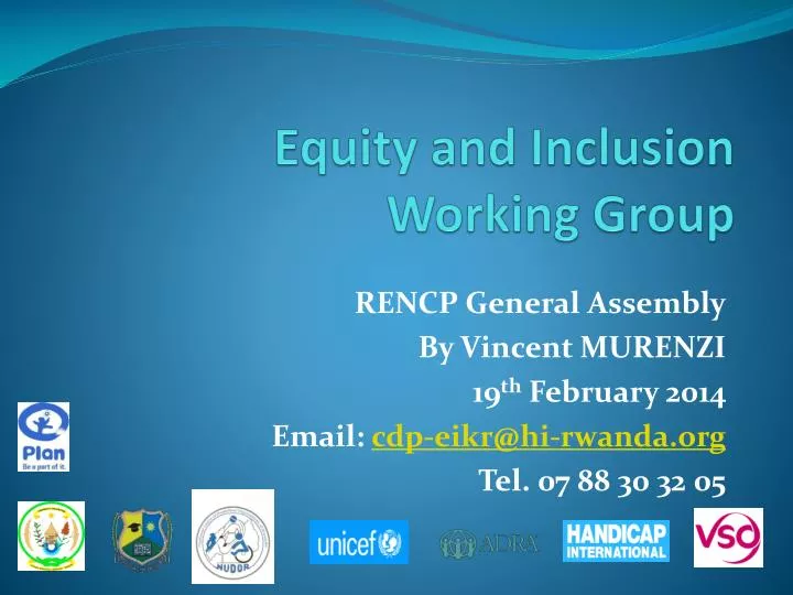 equity and inclusion working group