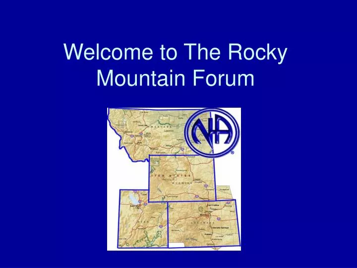 welcome to the rocky mountain forum