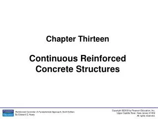 Chapter Thirteen Continuous Reinforced Concrete Structures