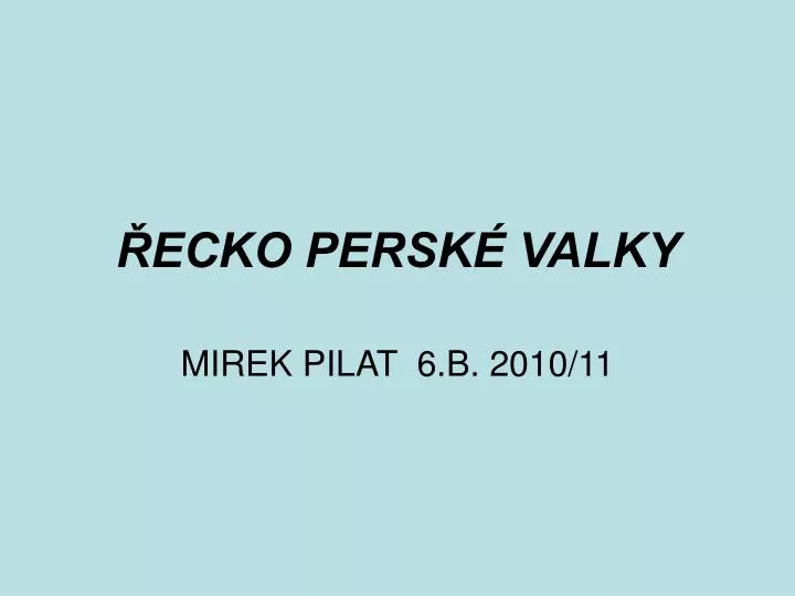 ecko persk valky