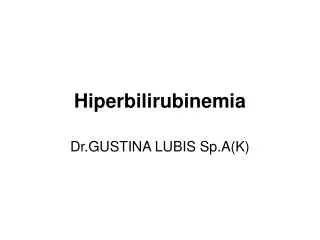 hiperbilirubinemia