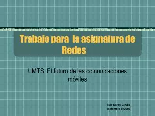trabajo para la asignatura de redes