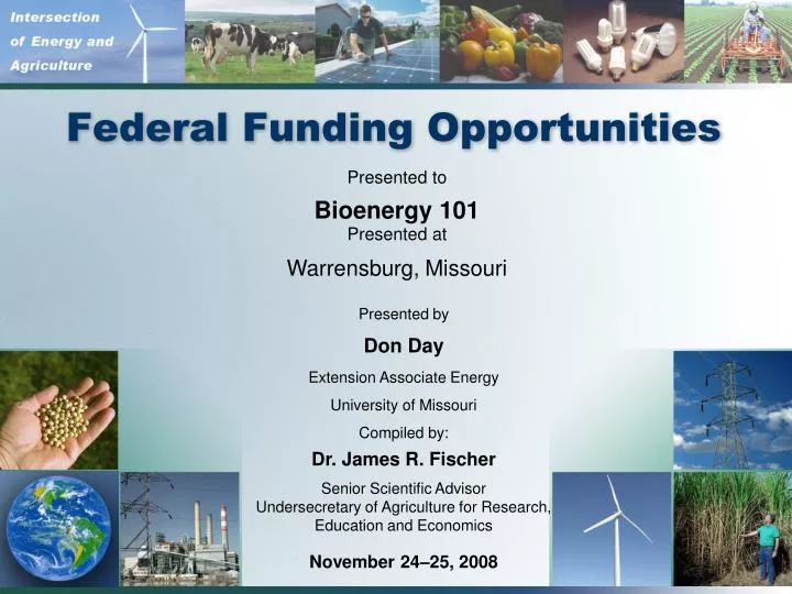 federal funding opportunities
