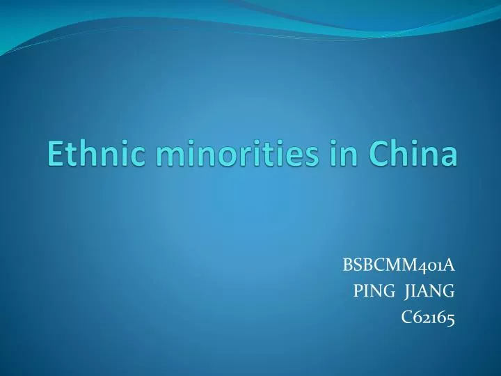 ethnic minorities in china