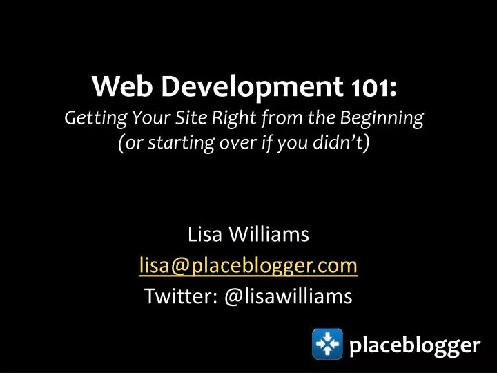 web development 101 getting your site right from the beginning or starting over if you didn t
