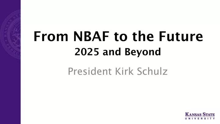 from nbaf to the future
