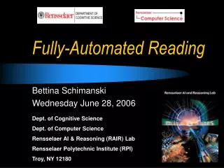 Fully-Automated Reading