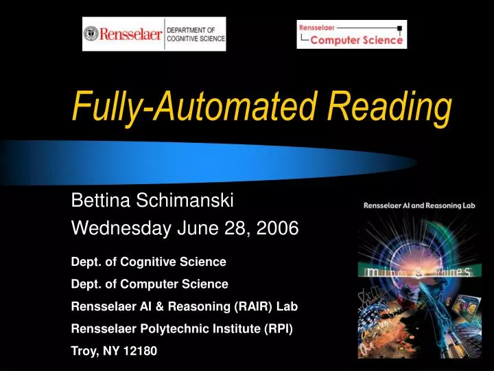 fully automated reading