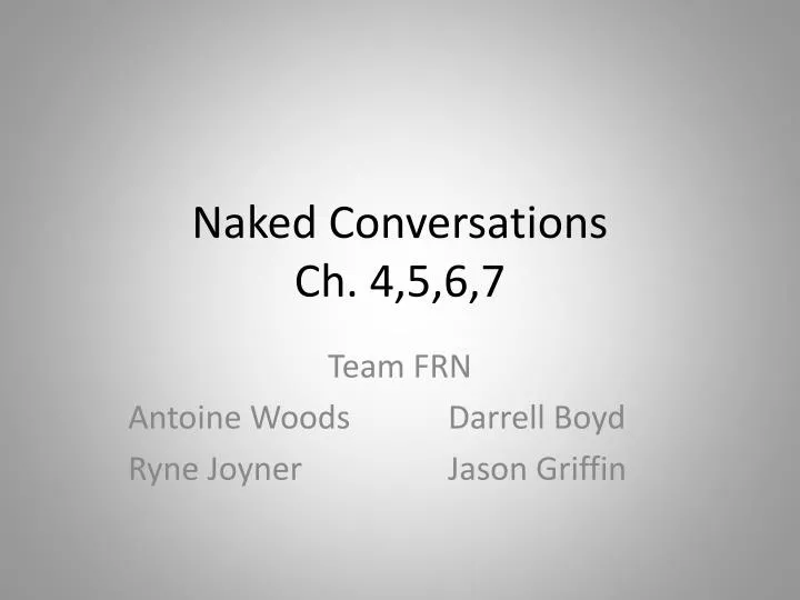 naked conversations ch 4 5 6 7