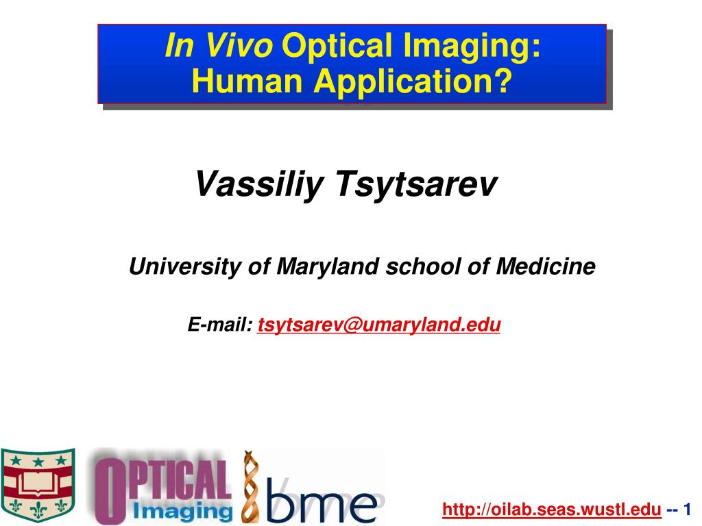 PPT - Advances in In Vivo Optical Imaging: Applications in Glucose ...