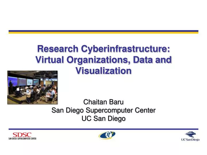 research cyberinfrastructure virtual organizations data and visualization