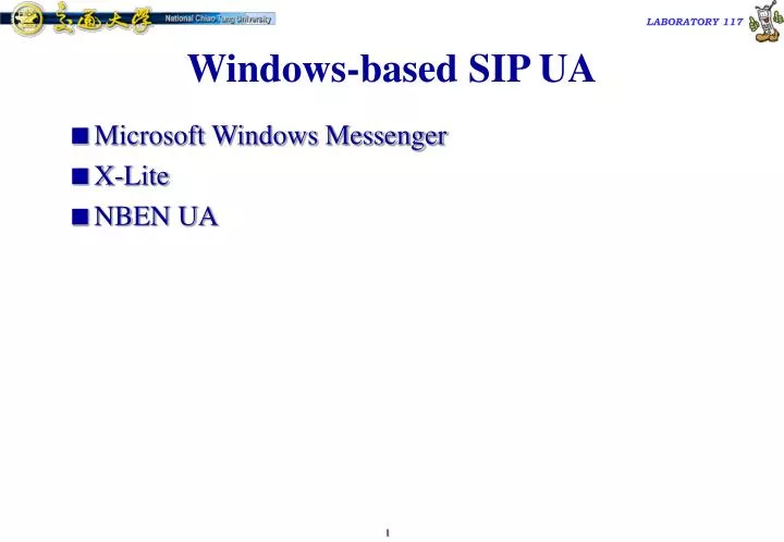 windows based sip ua