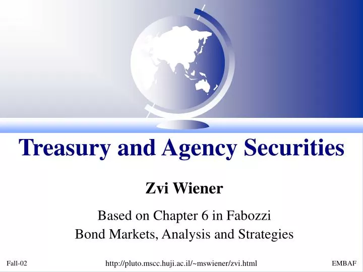 treasury and agency securities