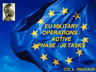 EU MILITARY OPERATIONS : ACTIVE PHASE / J8 TASKS