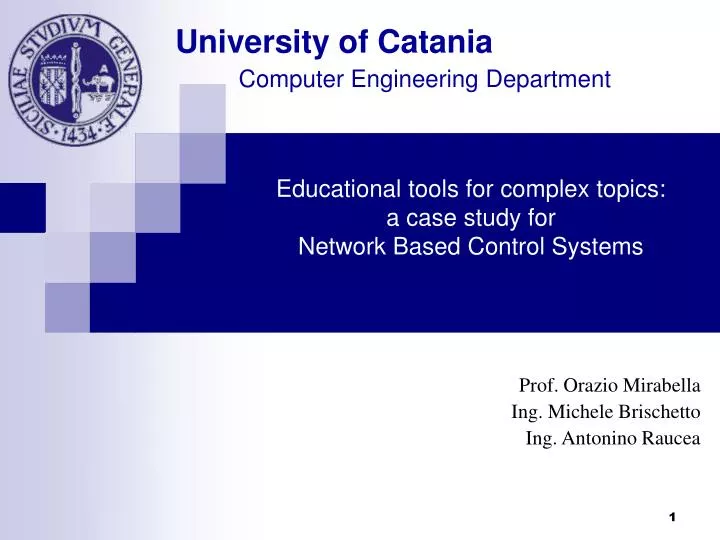 educational tools for complex topics a case study for network based control systems