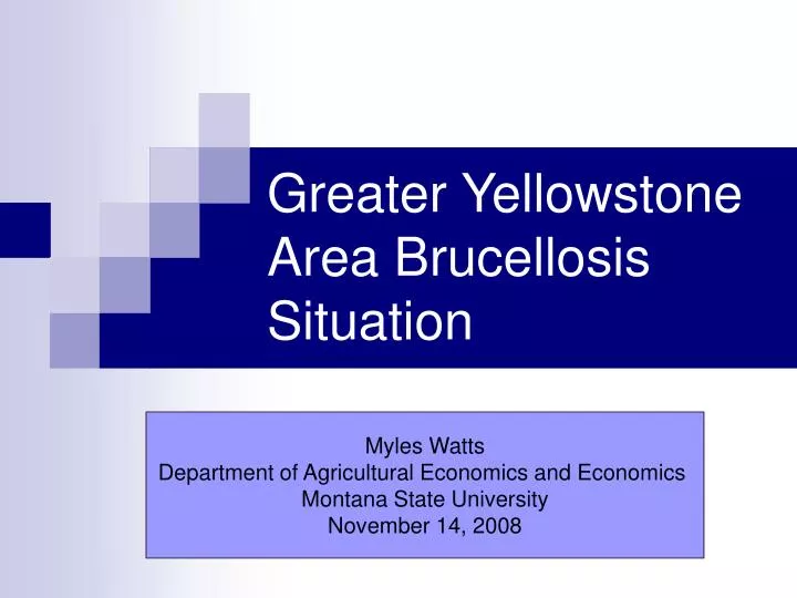 greater yellowstone area brucellosis situation
