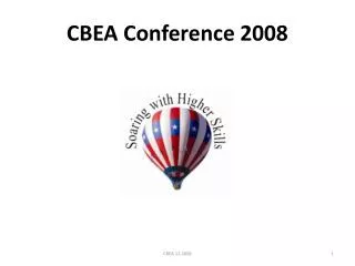 CBEA Conference 2008