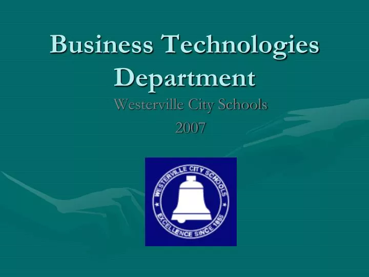 business technologies department