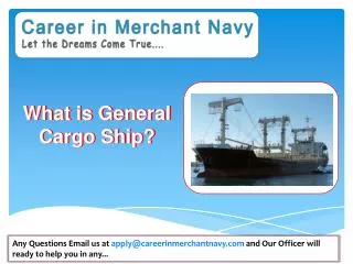 how to join general cargo ship