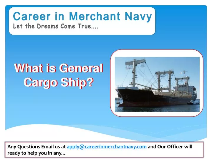 what is general cargo ship