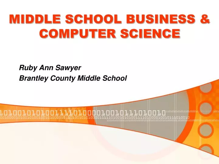middle school business computer science
