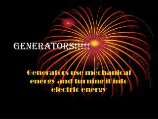 Generators!!!!!