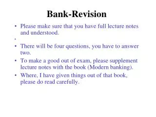 Bank-Revision