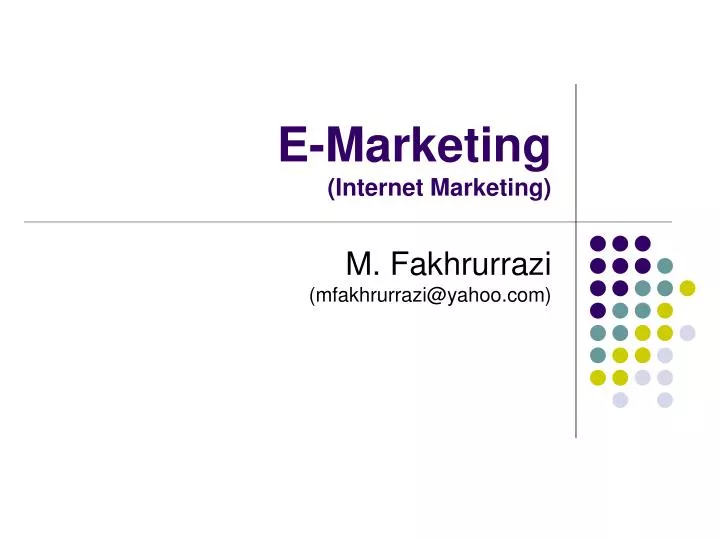 e marketing internet marketing