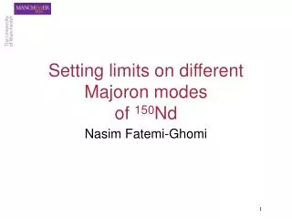 Setting limits on different Majoron modes of 150 Nd