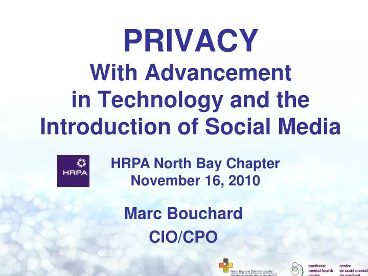privacy with advancement in technology and the introduction of social media