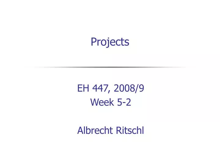 projects