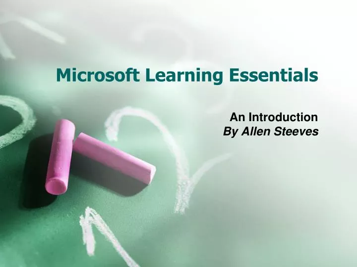 microsoft learning essentials