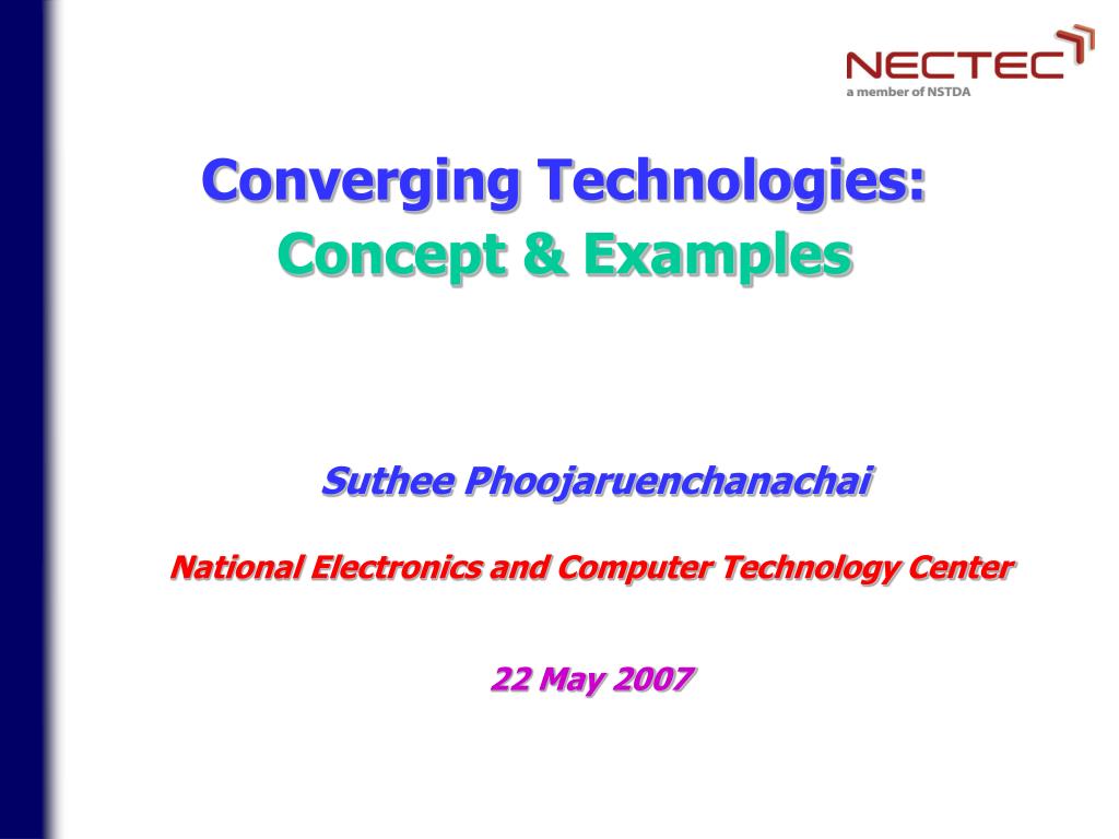 PPT - Converging Technologies: Concept & Examples PowerPoint ...
