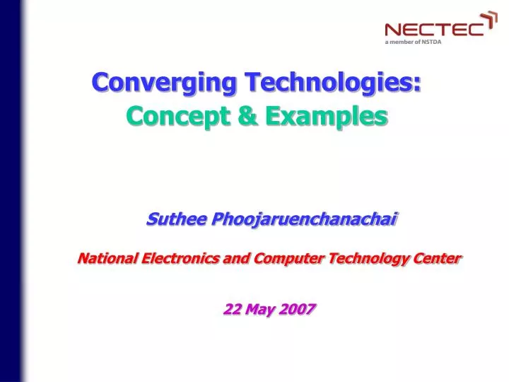 converging technologies concept examples