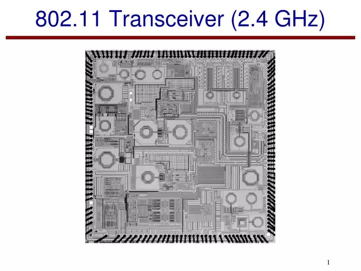 802 11 transceiver 2 4 ghz