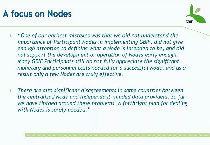 a focus on nodes