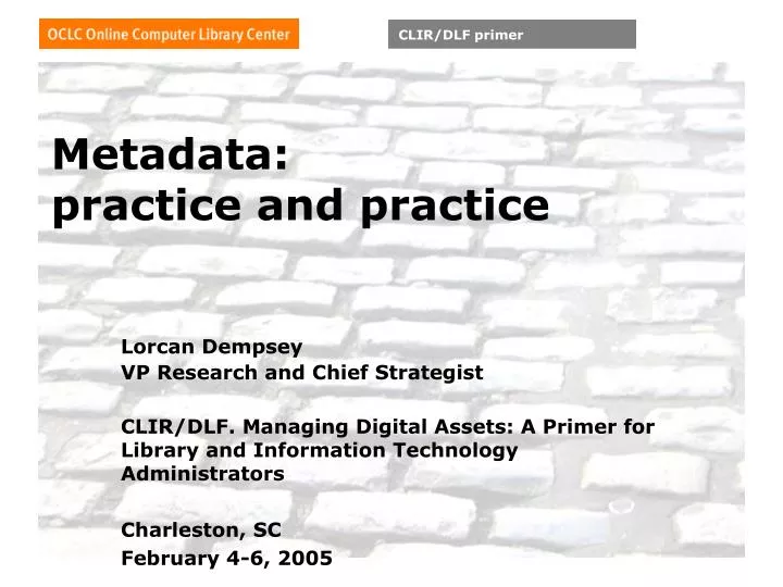 metadata practice and practice