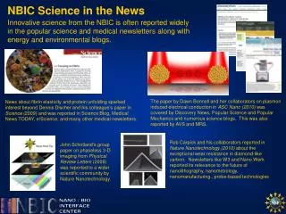 NBIC Science in the News
