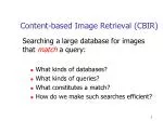 Content-based Image Retrieval (CBIR) - slide 1