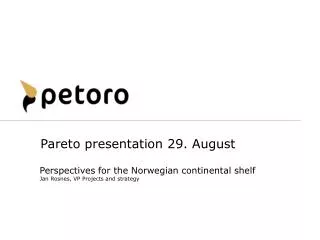 Pareto presentation 29. August