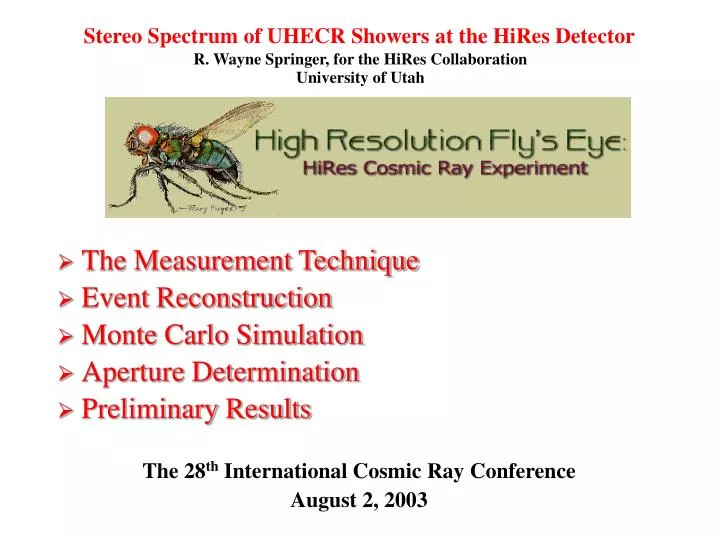 stereo spectrum of uhecr showers at the hires detector