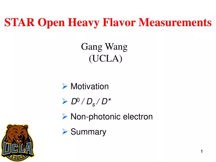 star open heavy flavor measurements