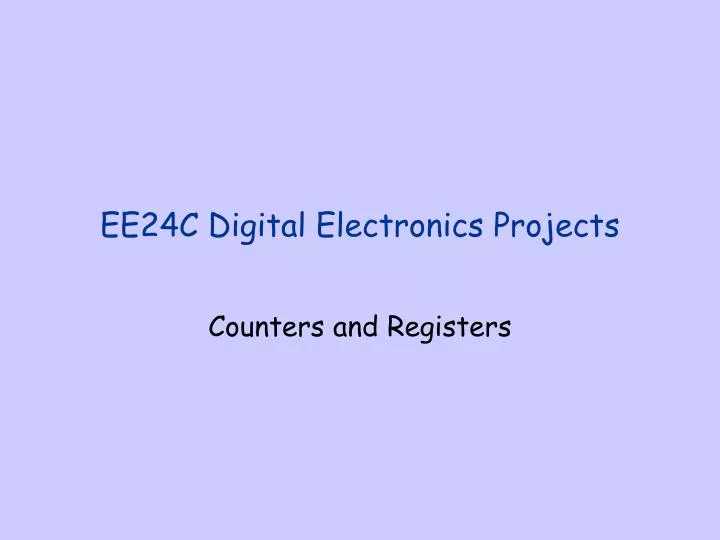 ee24c digital electronics projects
