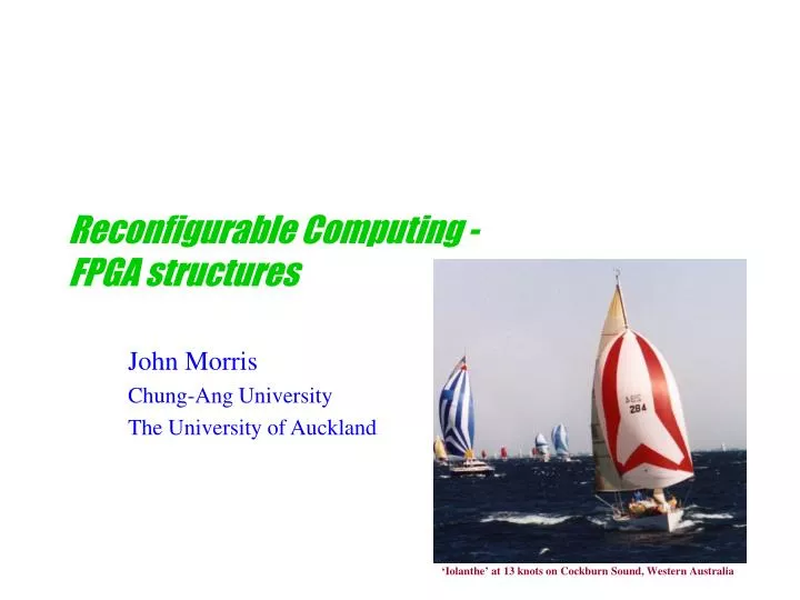 reconfigurable computing fpga structures