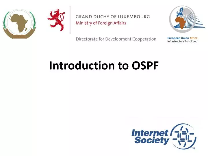 introduction to ospf