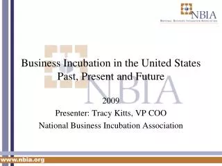 Business Incubation in the United States Past, Present and Future