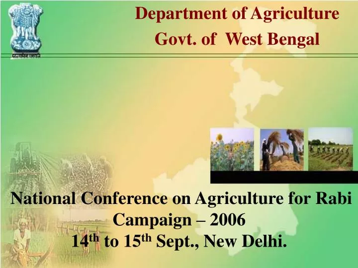 national conference on agriculture for rabi campaign 2006 14 th to 15 th sept new delhi