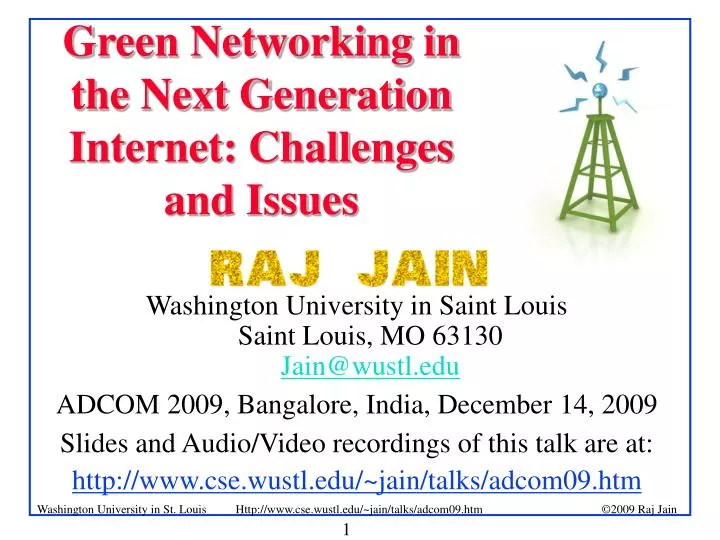 green networking in the next generation internet challenges and issues