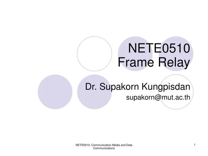 nete0510 frame relay